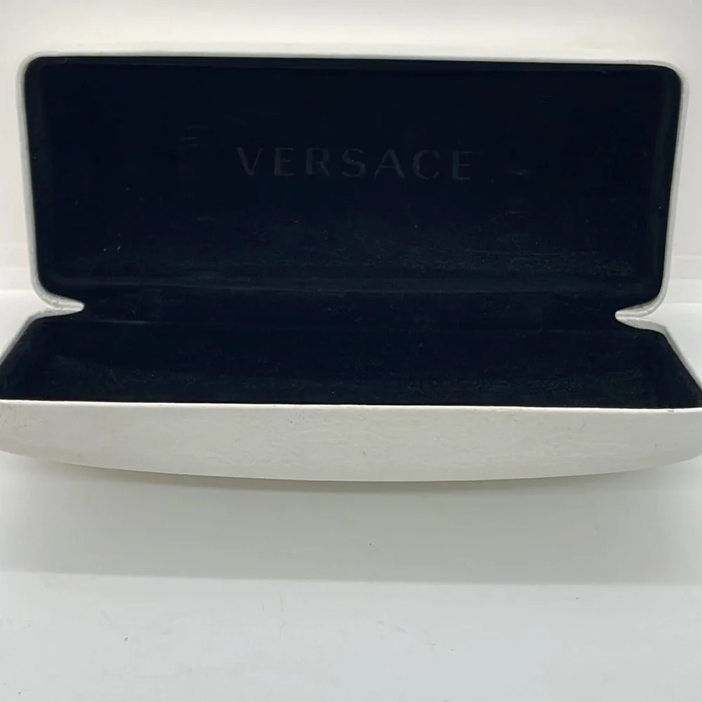 Versace White Eyeglass Case